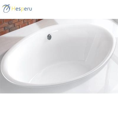 China Embedded Modern Tubs For Bathroom Oval Drop In Acrylic Bathtub Artificial Stone Mini Bath Tub for sale