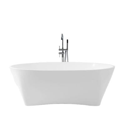 China Household Modern High Quality White Wholesale Freestanding Acrylic Hotel Circular Bathtub for sale