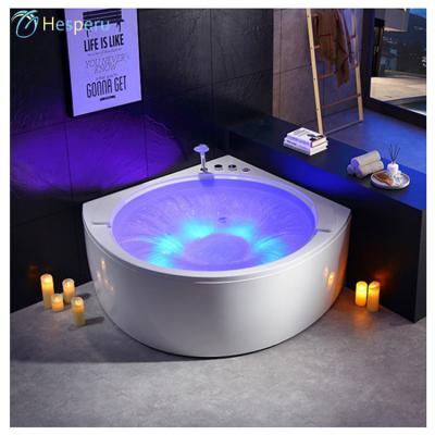 China Whirlpool Spa Bath Circle Waterfall Corner Massage Free Smart 1500x1500mm Bathtub For Hotel for sale