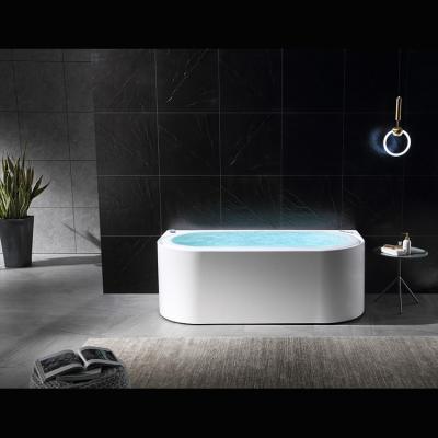 China Hesperu One Free Indoor Bathtub Person Massage Spa Hydromassage Acrylic Whirlpool Bathtub With LED for sale