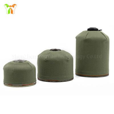 China Sundries Gas Tank Cover Case Canvas Gas Tank Storage Bag 110/450/230g Camping Gas Canister Cover Device for sale