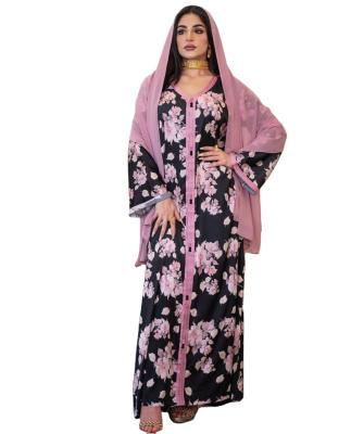 China Plus Size Islamic Abaya Partywear Hot Selling Kaftan Plus Size Long Dress Abaya Women Muslim Dress Ethnic Islamic Clothing for sale