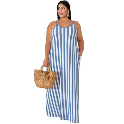 China Drop Shipping Viable Fall 2021 Plus Size Woman Dress Sleeveless Dress Halter Plus Size Bodycon Dress for sale