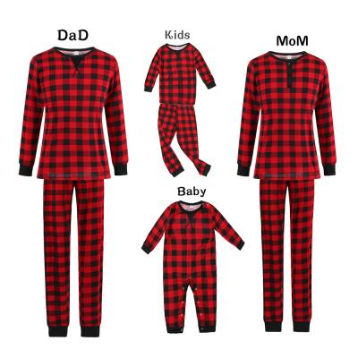 China 2021 Hot Women's QUICK DRY Christmas Fashion Family Casual Pajamas Long Sleeve Nightgowns Set Romper For Kids for sale