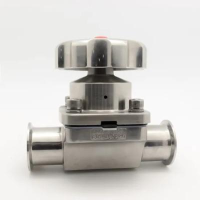 China Sanitary Stainless Steel 2 Way Diaphragm Valve For Water Processing Industry for sale