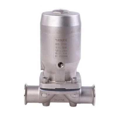 China Manual / Pneumatic Diaphragm Valve Hygienic Grade Stainless Steel Made for sale