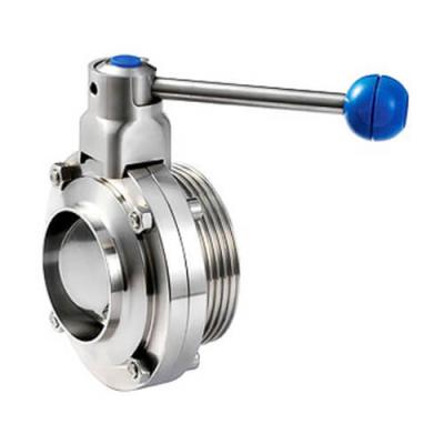 China 304 316L Stainless Steel Butterfly Valve Hygienic Grade For Water Industry for sale