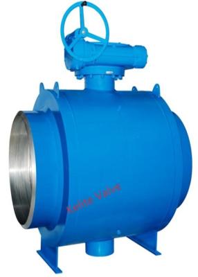 China Gear Operation Fully Welded Ball Valve NPS 6