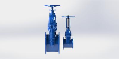 China Anti Abrasion Water Gate Valve , Ductile Iron Non Rising Stem Gate Valve for sale