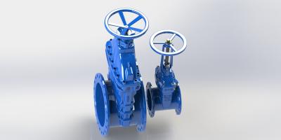 China Handwheel Operated AWWA Gate Valve , Low Torque Resilient Seated Valve for sale