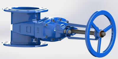 China Cap Operated Resilient Seated Gate Valve , FBE Coated Non Rising Stem Gate Valve for sale