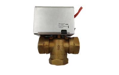 China Compact Spring Return Electric Actuated Ball Valve For Fan Coil Units for sale