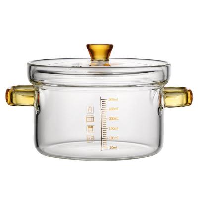 China 2022 viable new multi-functional heat-resistant glass steamed transparent transparent egg bowl household fruit salad bowl with glass lid for sale