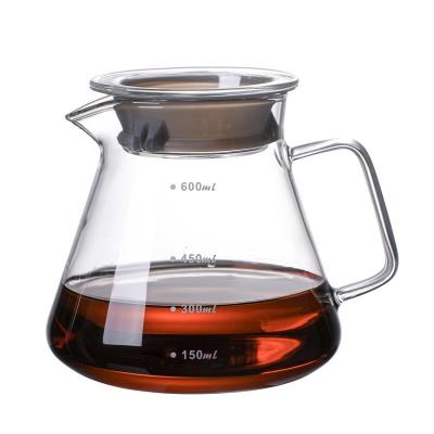 China Factory viable wholesale pour over coffee maker handmade drip coffee maker set with v60 glass coffee dripper glass jar for sale