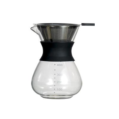 China Hot Sale High Quality Sustainable Pour Over Coffee Drip Kettle Pour Over Coffee Maker With Double-Layer Stainless Steel Filter for sale