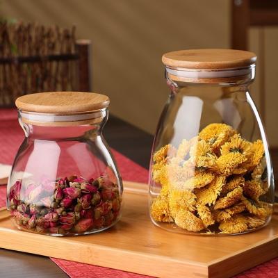 China High Heatable New Design High Borosilicate Dried Fruit Tea Canister Food Glass Storage Jars Spice Jar High Temperature Resistant for sale