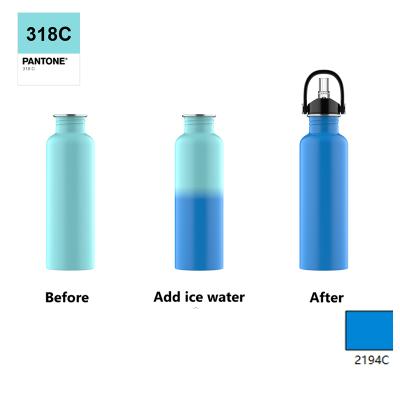 China 2022 New Arrival Magical Color Changing Tumbler Insulation Thermal Sublimation Stainless Steel Viable Tempedrature Water Mugs for sale