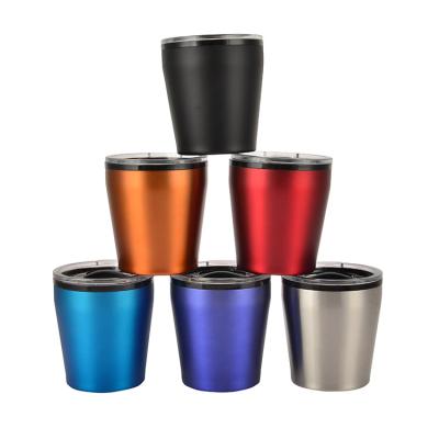 China Low MOQ 50pcs 400ml Sustainable Mini Colorful Portable Travel Belly Water Carrier Cup for sale