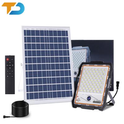 China Hotel Tecdeft 400 Watt high brightness garden square solar powered security lamp ip67 400 watt outdoor led solar flood light for sale