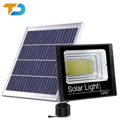 China Garden Tedian solar flood light 400w High Lumen Projector Lamp Ip67 Waterproof  300w solar flood light rechargeable for sale