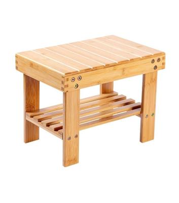 China 2022 New Wooden Storage Shoe Stool And Seat Anti Slip Footstool Small Durable Light Weight Stool For Kids for sale