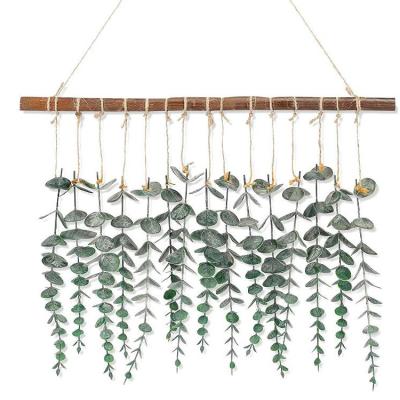 China Art Decor Best Selling Artificial Wall Shelf Wooden Decoration Hanging Plant Wall Decoration for sale