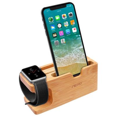 China Quality Assurance Adjustable 2 in 1 Mini Mobile Phone Stand Base Cell Phone Filling Wooden Stand for sale