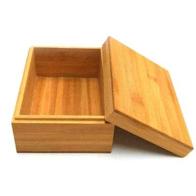 China CLASSIC Bamboo Wooden Storage Box With Lid Natural Lacquer Packaging Gift Box Bamboo Tea Box for sale