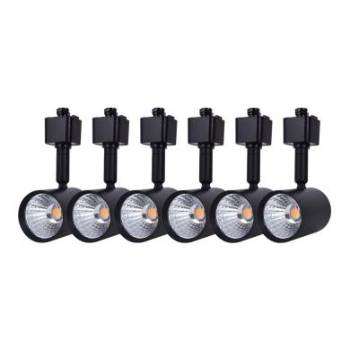 China Modern 18W 24W 30W 2 Wire 360 ​​Degree Adjustable Track Light 1 Phase Adapter Track Rail System Spotlight Surface Led Track Light for sale