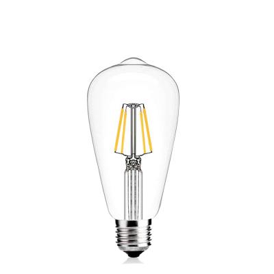 China Clear Vintage Edison Led Bulb Light 4W E26 E27 Base Filament Led Light Bulb Vintage Edison Bulbs Dimmable ST64 for sale