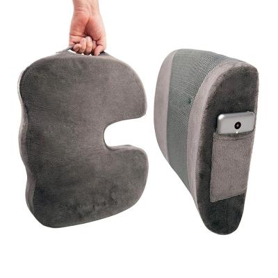 China Car Ergonomic Tailbone Wheelchair Memory Weightless Sofa Drivers Silicone Garden Stadium Stadium Orthopedic Memory Foam Cushion for sale