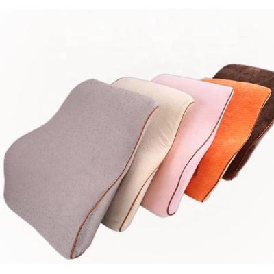 China Ergonomic Lumbar Back Support Pain Relief Car Seat Office Chair Sofa Seat Cushion Orthopedic Lower Waist Memory Foam Car Cushion for sale