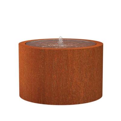 China CLASSIC Corten steel decorates water landscape, large water fountains can be used outdoors and indoors, corten steel water features for sale