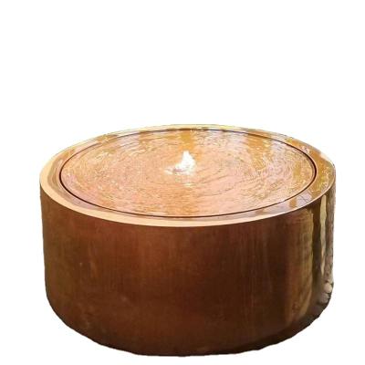 China CLASSIC corten steel waterscape transformation installation metal fountain and waterfall, corten steel water features for sale