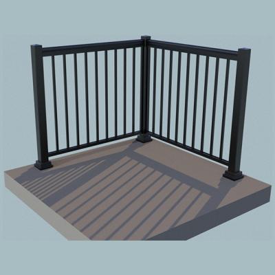 China Modern 3D Fence Garden Black Powder Coated Blade Australia Type Vertical Aluminum Fence for sale