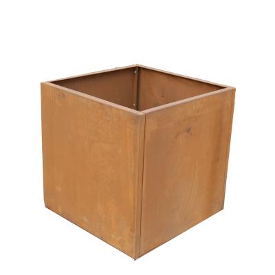 China FLOORING hot sale corten steel flower pot planter for sale