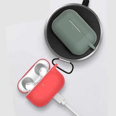 China Shockproof Silicone Case For AirPods Pro Cover For Airpods 3 Full Protective Case For TWS Earbuds Soft Silicone Case For Apple Airpods Pro for sale