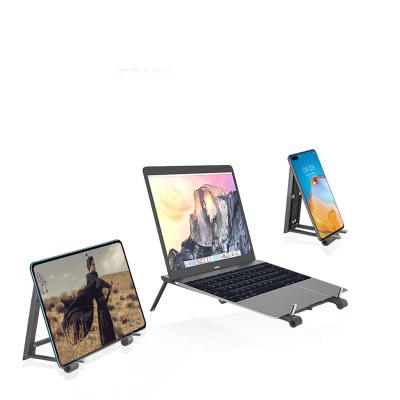 China Amazon Hot Foldable Mini 3 in 1 Mobile Phone Cooling Stand Pad Stand Soporte Para Ordenador Portatil Laptop Phone Stand Foldable Laptop for sale