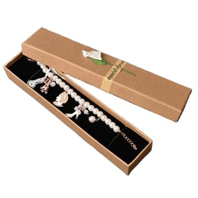 China Custom Jewelry Packaging Sweater Jewelry Gift Box Necklace Jewelry Packaging Cardboard Long Chain Paper Box for sale