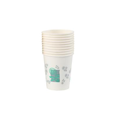 China Disposable Drinking Paper Cups Paper Cups 248ml Single Pattern Paper Cups Disposable Hot Wholesale Office Disposable for sale