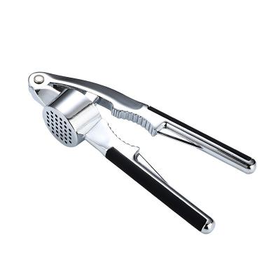 China Multifunctional Zinc Alloy Viable Garlic Press Crusher Tool Kitchen Cooking Ginger Squeezer Masher Handheld Ginger Meat Grinder Tools Utensils for sale