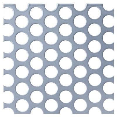 China Plain Weave 1mm Hole Galvanized Hexagonal Aluminum Perforated Metal Mesh for sale