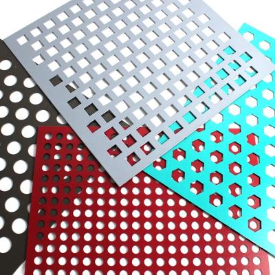 China Acoustic Expanded Metal Mesh Decorative Perforated Ceiling Tiles Square Hole Perforated Metal Sheet for sale