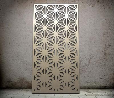 China Plain Weave Home Hotel Room Divider Cold Rolled Decorative Laser Cut Steel Privacy Screens for sale