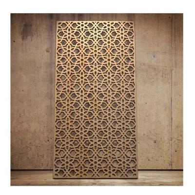 China Custom Plain Weave Restaurant Screen Divider Metal Laser Cut Screens for sale