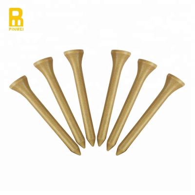 China Wholesale custom colorful logo wooden golf tees golf factory accessory for sale