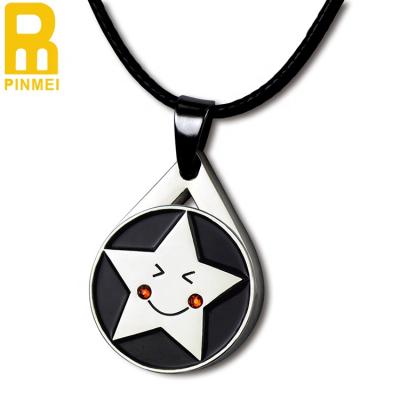 China Newest Design Golf Decoration Gift Star Pendant Necklace Crystal Golf Ball Marker Necklace for sale