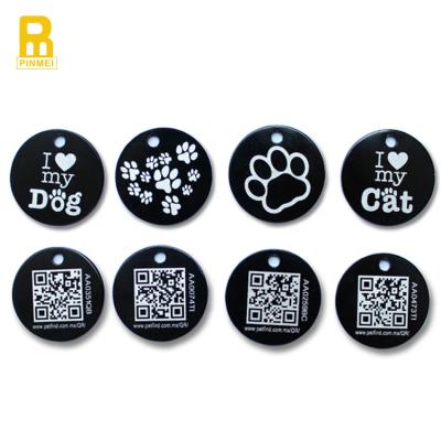 China Europe New Technique Engraving Logo Dog Tags Pet ID Tags for sale