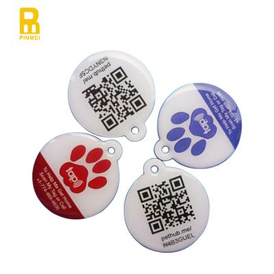 China New high quality tech metal nfc pet tag/zinc alloy metal nfc pet tag for animals for sale