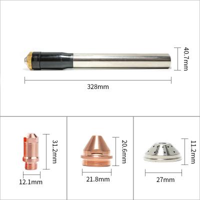 China High quality copper stainless steel plasma + cutting consumable YK100101 plasma torch YK100H air cooling torch YK-100H for sale